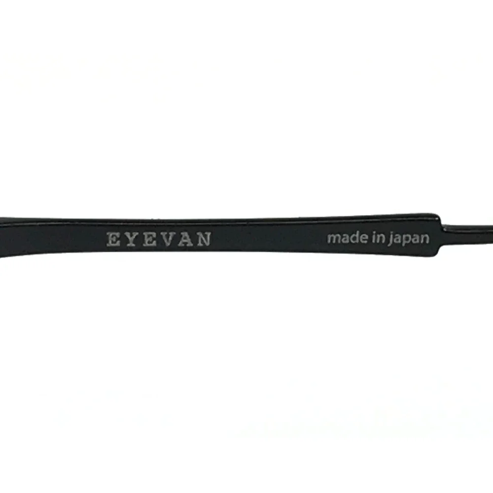 Eyevan Eyeglasses Frames Bernal MPBK/BK Matte Black Rectangle Full Rim 51-21-145